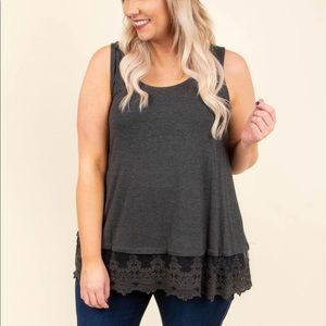 Nights In The Spotlight Top, Charcoal